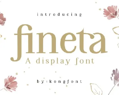 Fineta font