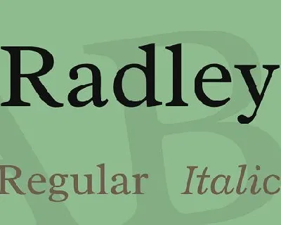 Radley font