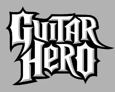 Guitar Hero font