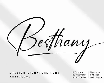 Besthany font