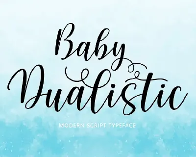 Baby Dualistic font