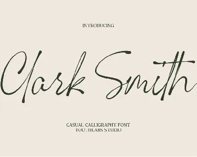 Clark Smith font