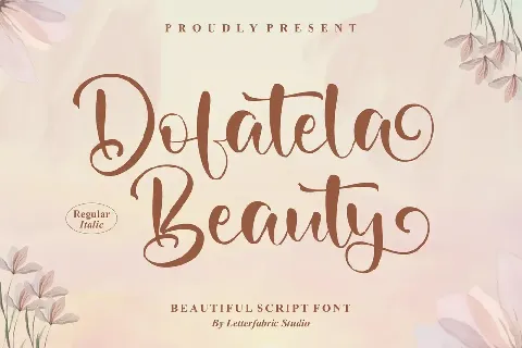 Dofatela Beauty font