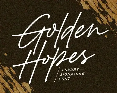Golden Hopes font