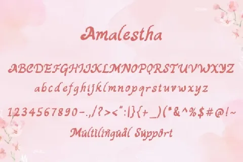 Amalestha font