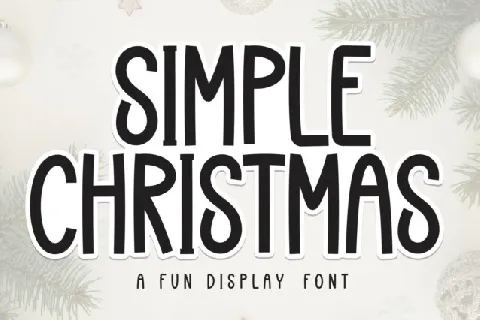 Simple Christmas Display Typeface font