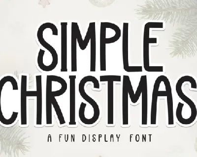Simple Christmas Display Typeface font