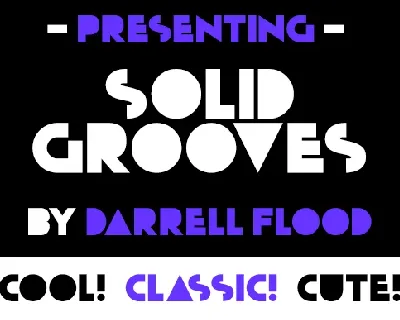 Solid Grooves Free Download font