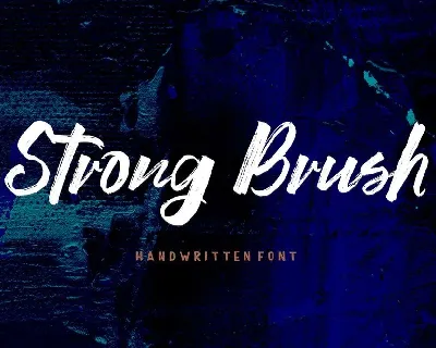 Strong Brush font