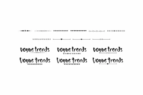 Vogue Trends Demo font