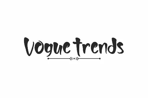 Vogue Trends Demo font