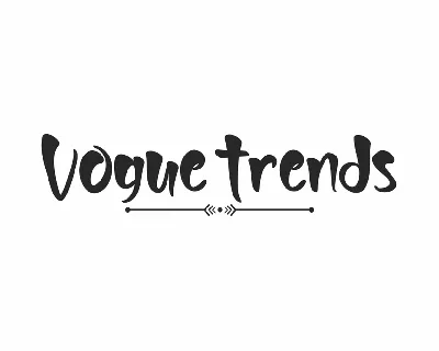 Vogue Trends Demo font