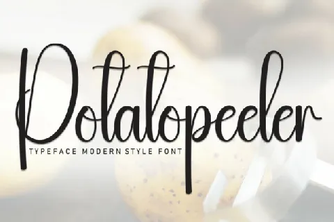 Potatopeeler Script font