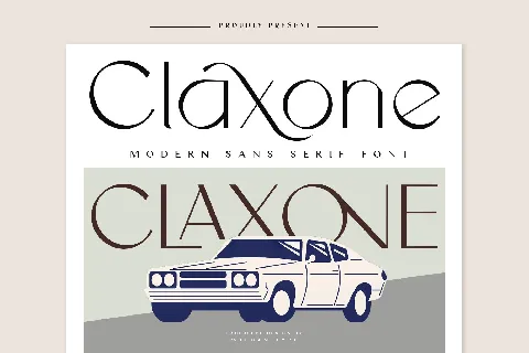 Claxone font