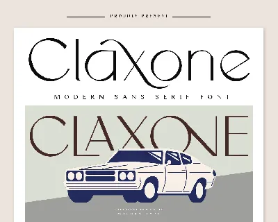 Claxone font