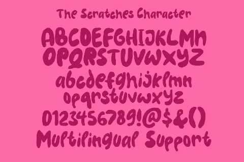 The Scratches font