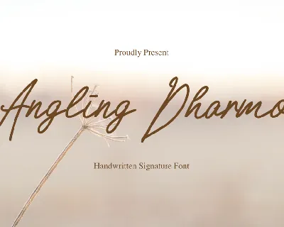 Angling Dharmo font