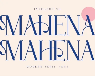 Mahena font