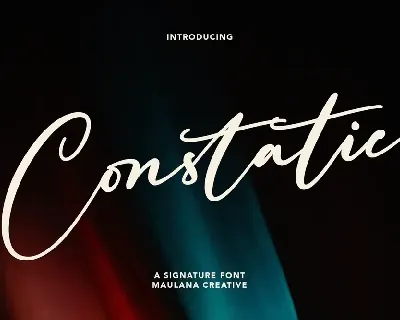 Constatic font