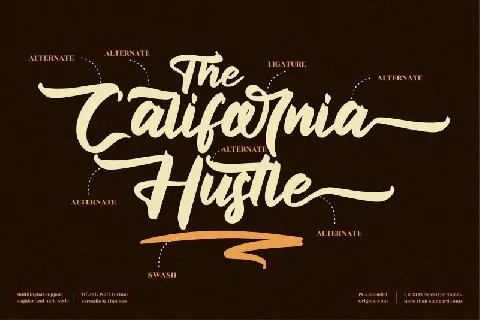 The California Hustle font