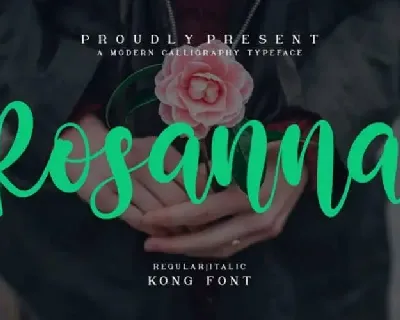 Rosanna Calligraphy font
