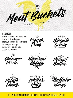 Meat Buckets font