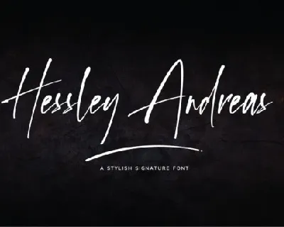 Hessley Andreas Handwritten font