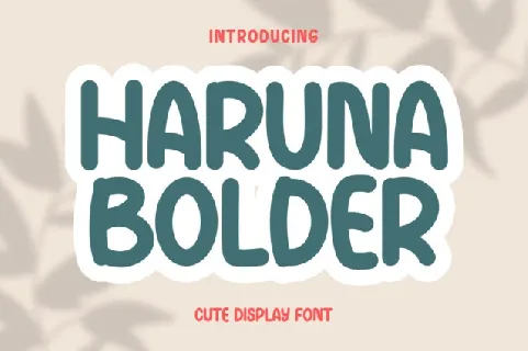 Haruna Bolder Display font