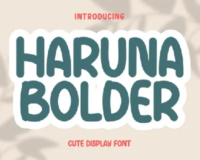 Haruna Bolder Display font
