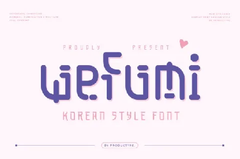 Wefumi font