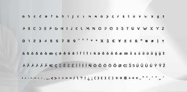 Contourism font