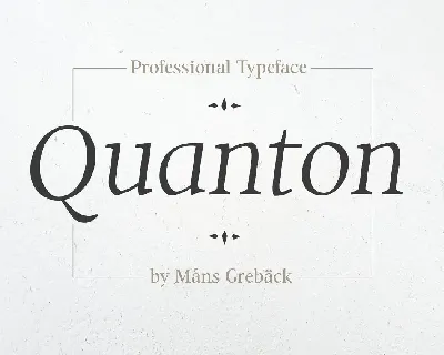 Quanton font