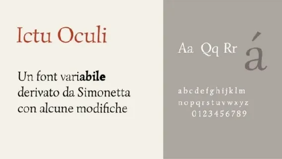 Ictu Oculi Family font