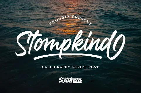 Stompkind Calligraphy Script font