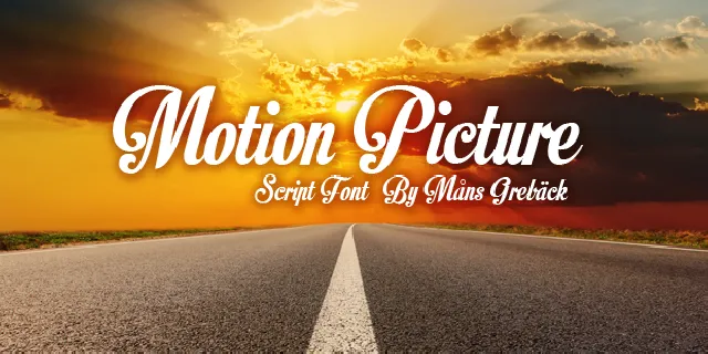 Motion Picture Personal Use font