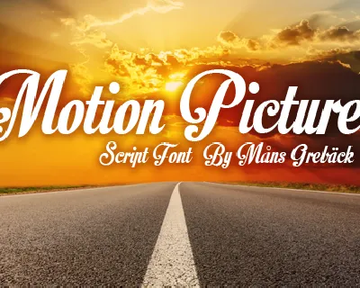 Motion Picture Personal Use font