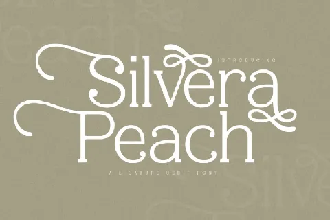 Silvera Peach font