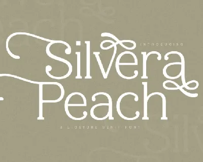 Silvera Peach font
