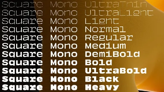 Square Mono Family font