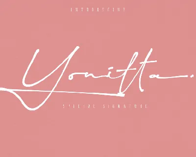 Yonitta font