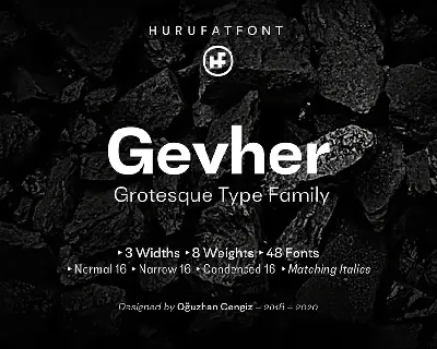 Gevher Family font