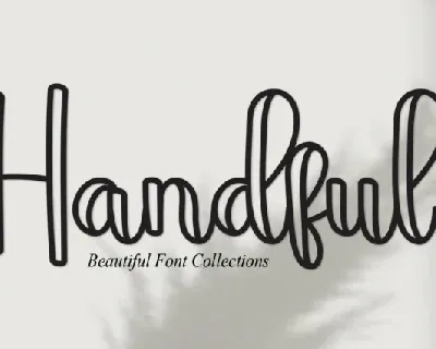 Handful Script font