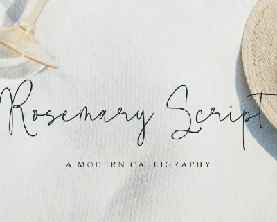Rosemary Script font