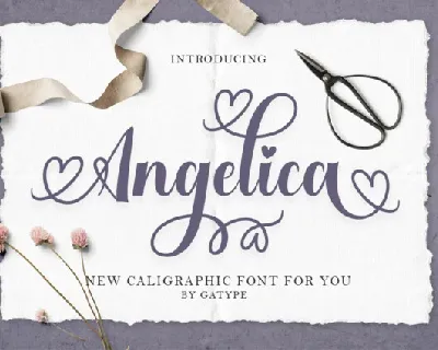 Angelica Script Typeface font