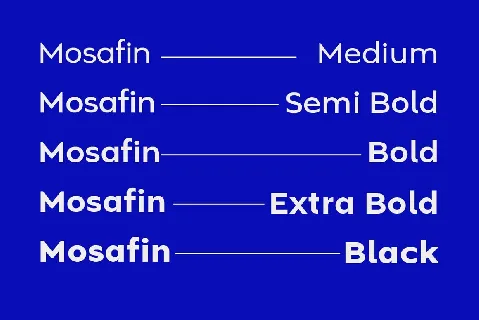 Mosafin font