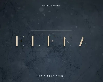 Elena Luxe Serif font