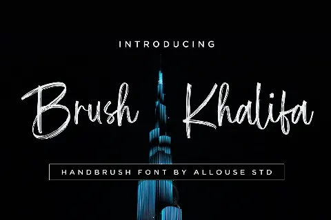 Brush Khalifa font