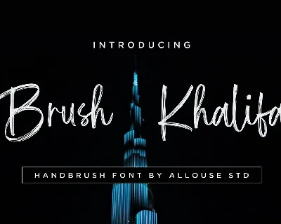 Brush Khalifa font