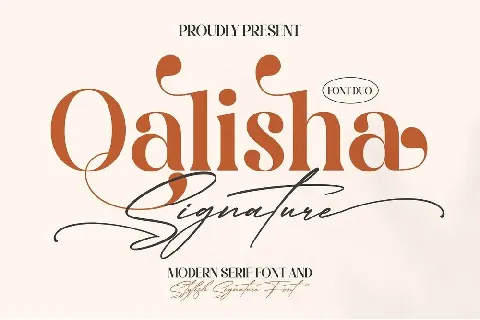 Qalisha Signature Duo font