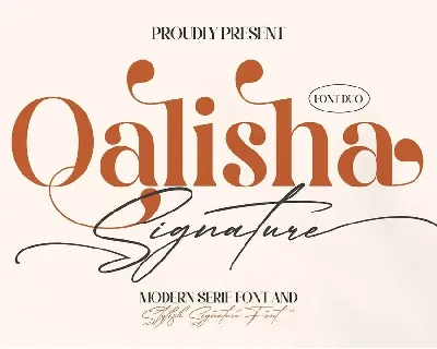 Qalisha Signature Duo font